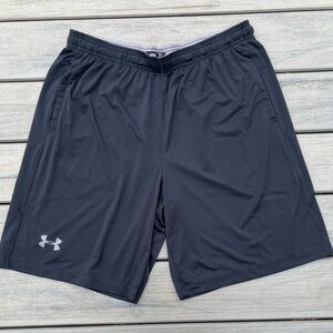 Under Armour; Solid Black; Athletic/Performance Shorts; NWOT; Men's 10in Inseam